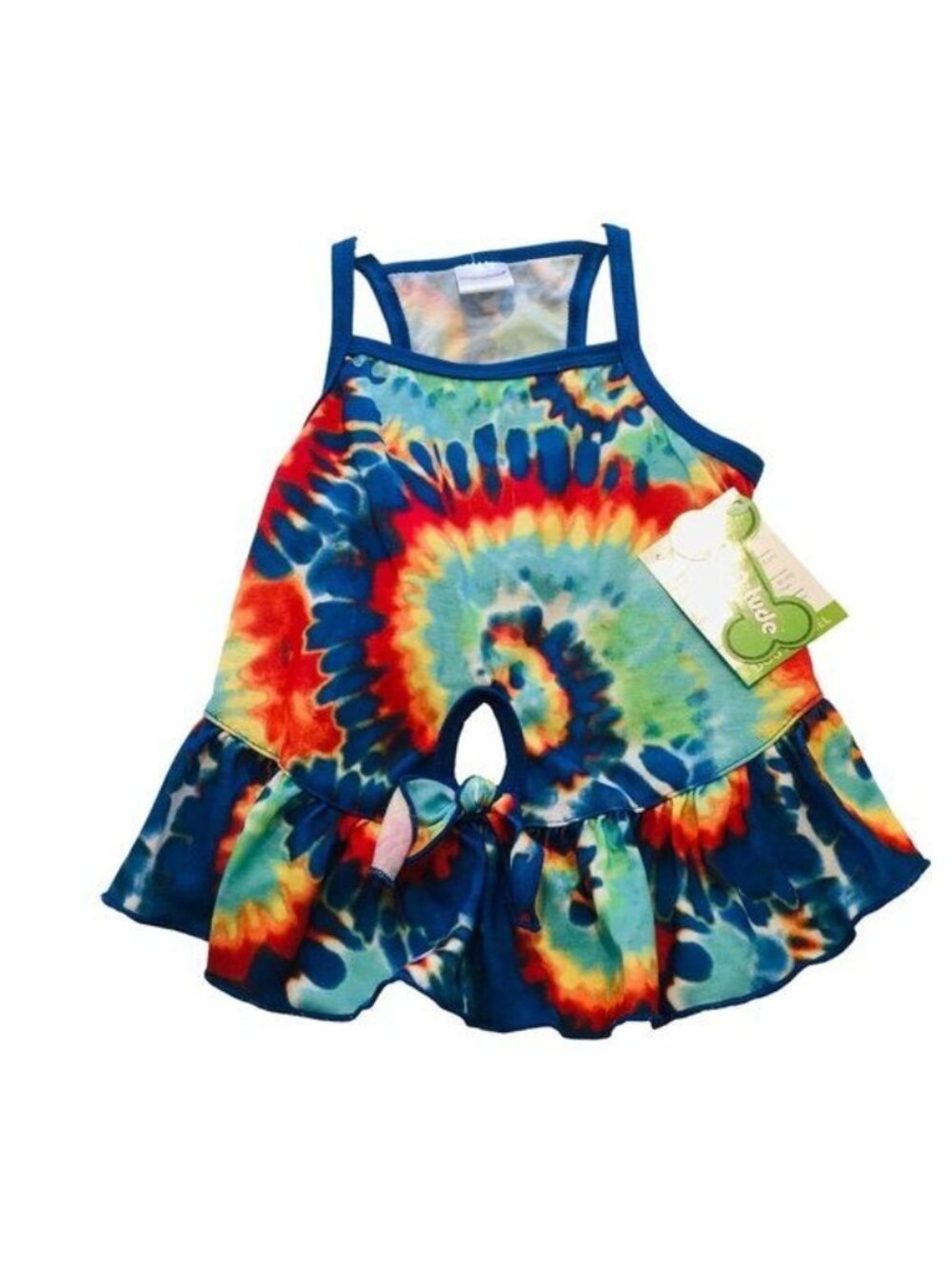 Wag-a-Tude Pet Tie Dyed Multicolor Small Tank Dress
